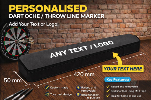 Raised darts oche removable - raised,