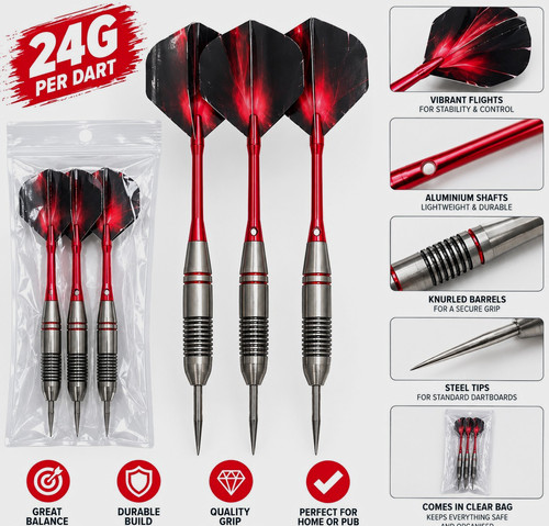 24g steel tip dart - 24g, with