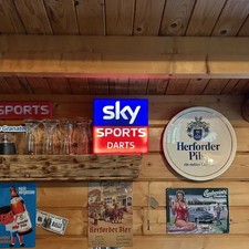 Darts Sky Sports Mancave Sign