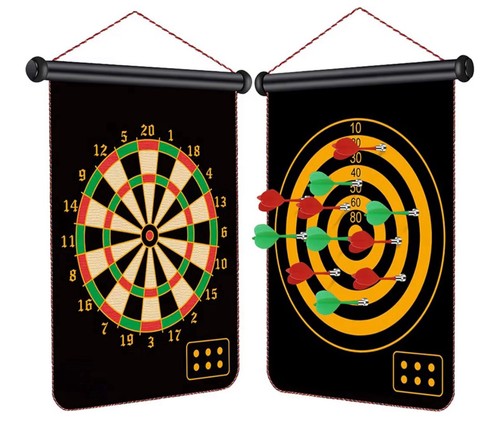 Darts magnetic dartboard - dartboard, set
