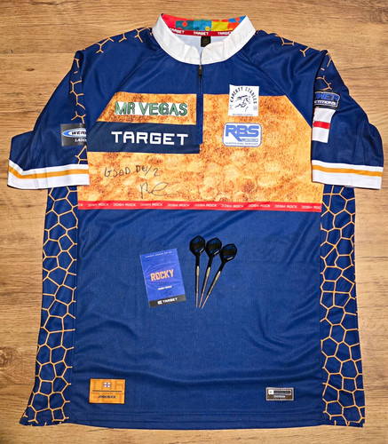 Josh rock match used darts - josh,