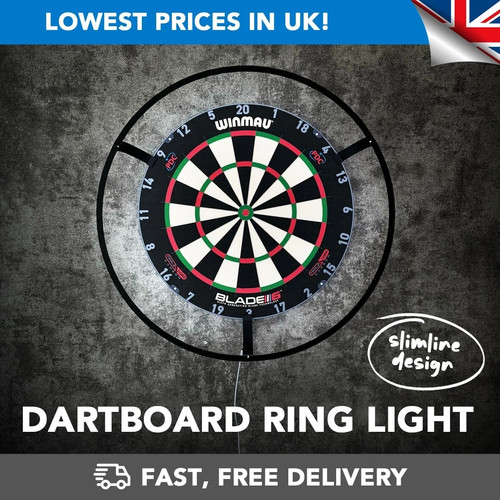 Dartboard ring light - dartboard, (complete
