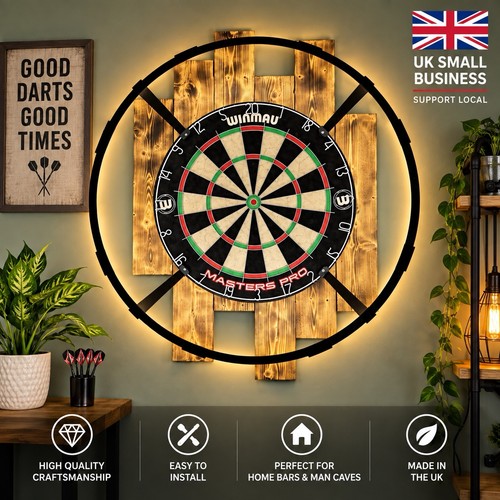 Dartboard ring light - dartboard, upgraded
