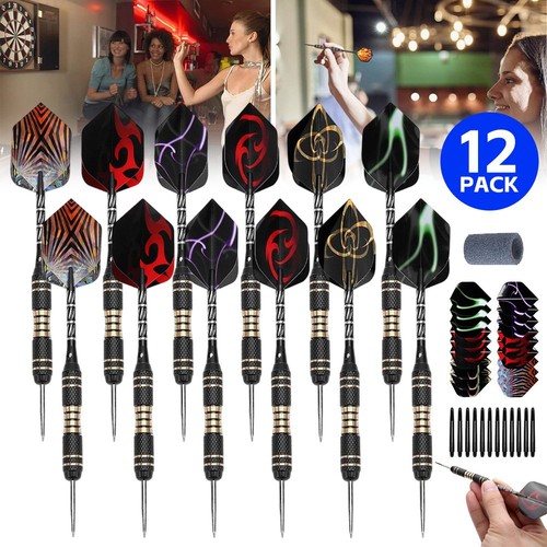 12pcs steel tip - brass, darts